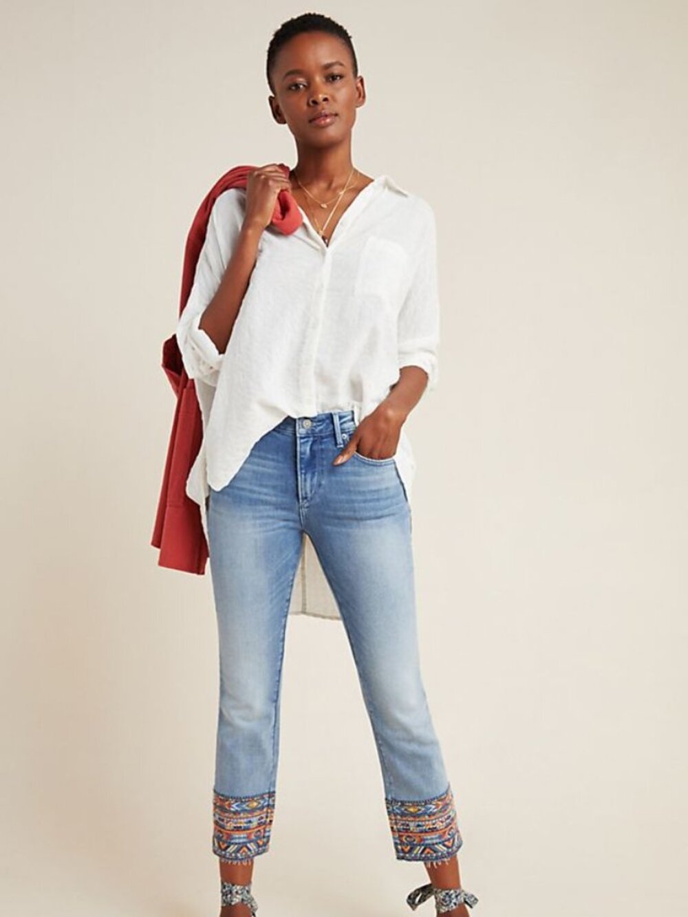 DRIFTWOOD Colette Embroidered Jeans sz 28